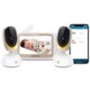 Motorola 5" HD WiFi Video Baby & Home Monitor w/ Mood Light, 2 Cameras Set