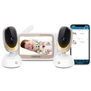 Motorola 5" HD WiFi Video Baby & Home Monitor w/ Mood Light, 2 Cameras Set
