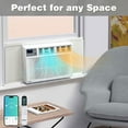 thumbnail image 5 of Ktaxon 18000 BTU Window Air Conditioner with Heat, Window AC Unit & Heater Combo with APP & Voice Smart Control, Timer Function & Easy Installation Kit, Work with Alexa/Google Assistant, 208/230V, 5 of 13