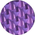 thumbnail image 1 of Ahgly Tapis Rond Lavable en Machine Intérieur Transitionnel Violet Améthyste Violet, 3 Pieds Rond, 1 of 7
