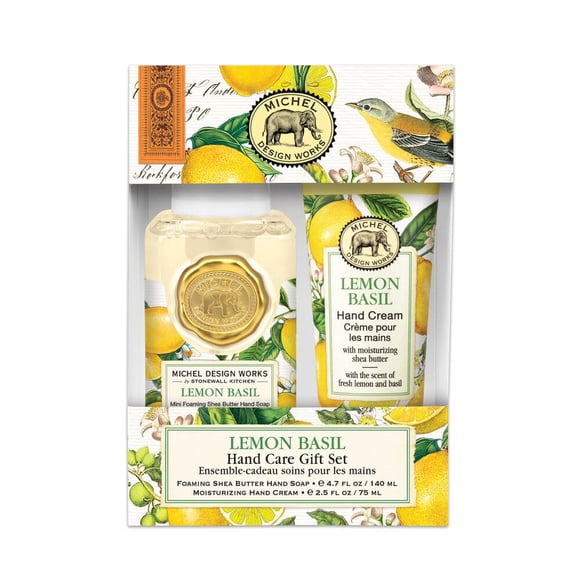 Set de regalo para el cuidado de las manos Michel Design Works Lemon Basil