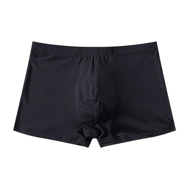 PMUYBHF Male Underwear Man Pack New Solid Color Men's Panties Comfortable  Milk Silk Boxer Pants Affordable Breathable Shorts Men's Underwear Trunks