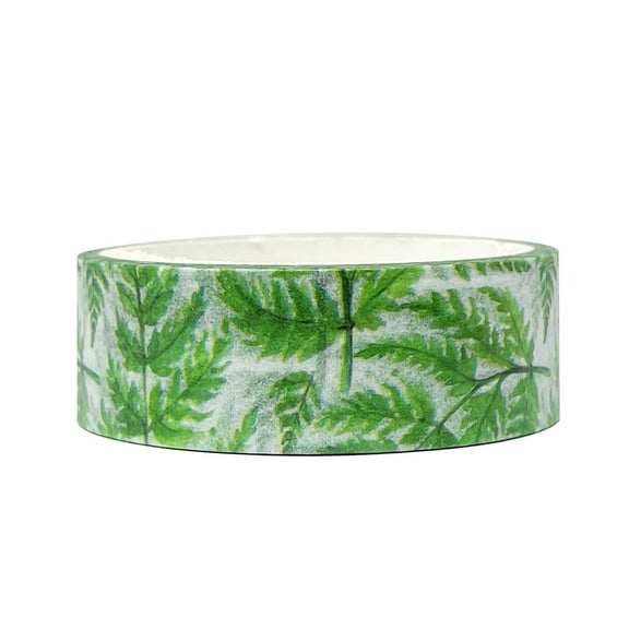 Wrapables Beautiful Scenery Washi Masking Tape, 15mm x 5M, Tropical Ferns
