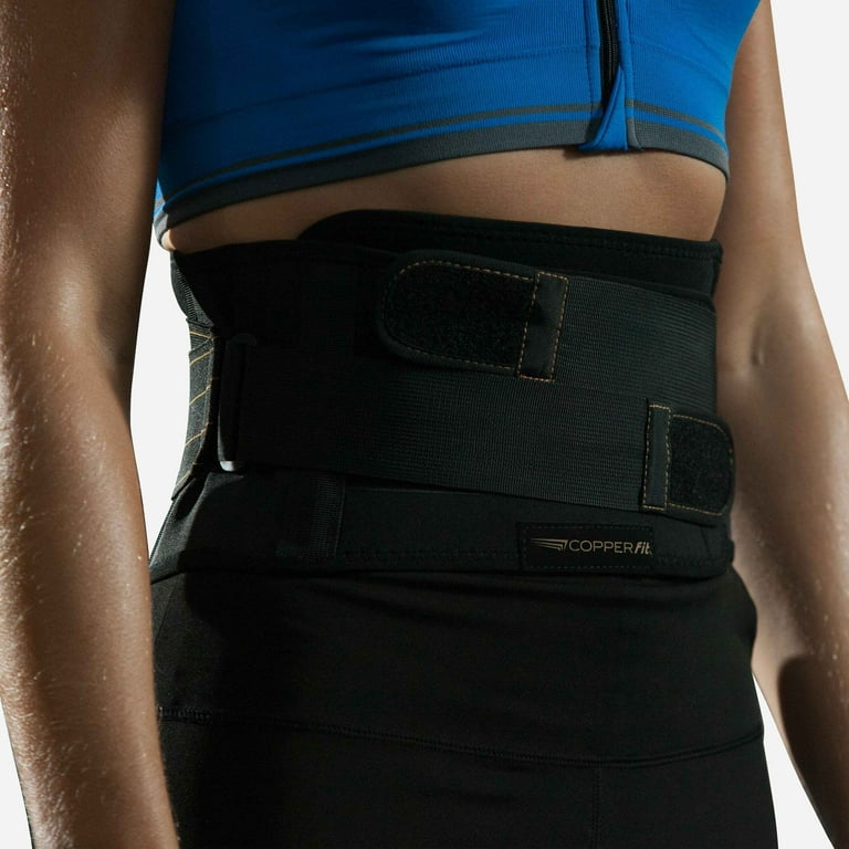 Copper Compression Recovery Back Brace - #1 Guaranteed Highest Copper Content with Infused Fit. Lower Back Lumbar Support Belt