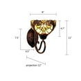 thumbnail image 5 of CHLOE Lighting LIAISON Victorian-Style 1-Light Antique Dark Bronze Finish Wall Sconce 8" Shade, 5 of 6