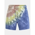 thumbnail image 5 of No Boundaries All Gender Pride Tie Dye Jogger Shorts, 6" Inseam, Men's Sizes XS-5XL, 5 of 5