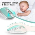 thumbnail image 4 of Computer Mouse Wireless, RaceGT 2.4G Ergonomic Optical Mouse, Computer Mouse for Laptop, PC, Computer, Chromebook, Notebook, Auto-sleep Mode, USB Receiver, 6 Buttons, 3 Adjustment DPI, Blue, 4 of 11