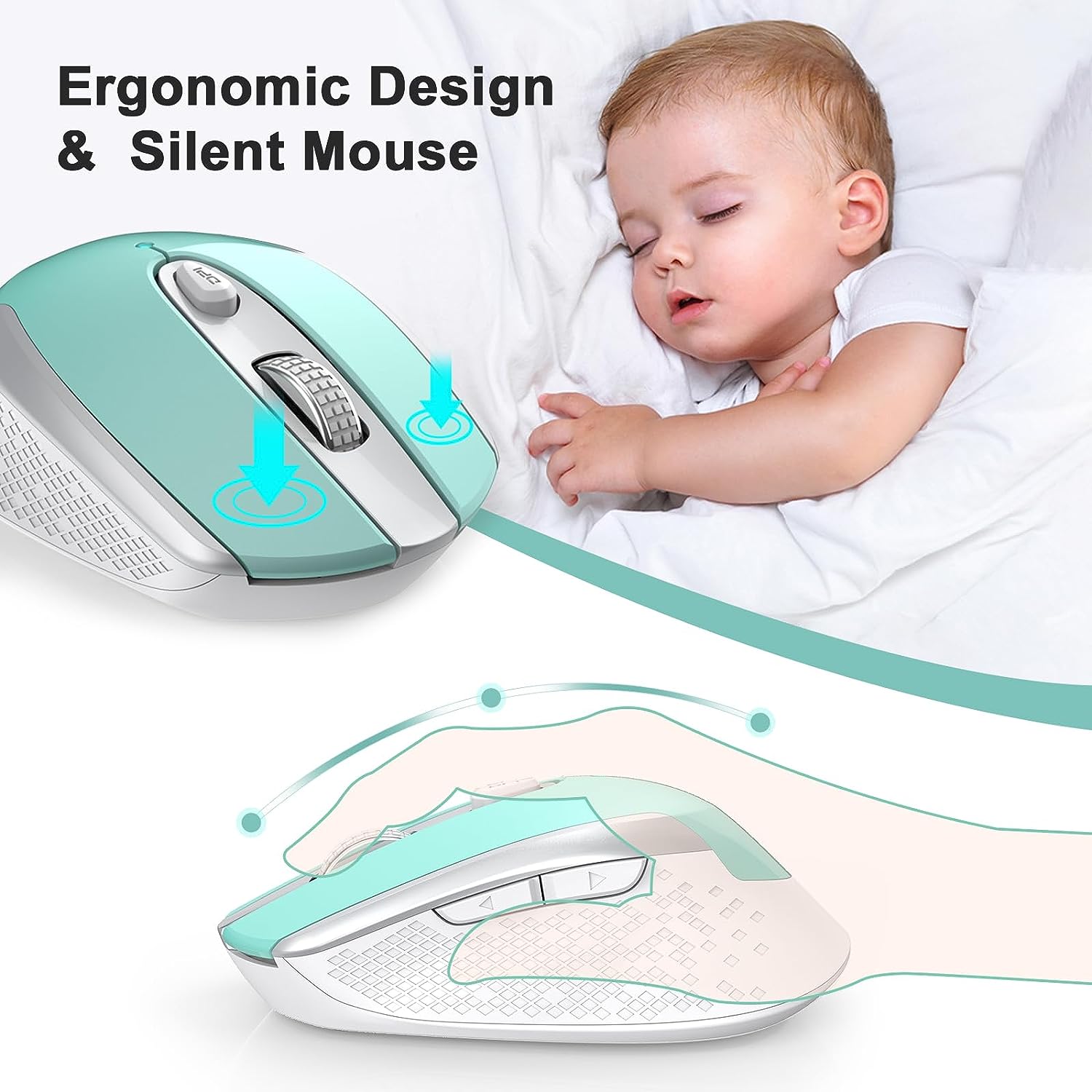 RaceGT Wireless Ergonomic Optical Mouse Blue photo 3