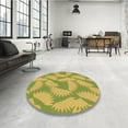 thumbnail image 4 of Ahgly Company Machine Washable Indoor Rectangle Transitional Golden Brown Yellow Area Rugs, 6' x 9', 4 of 7