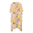 thumbnail image 2 of HELLHERO Lemon Daisy Bathing Suit Cover Up Casual High Quality Fabrics Quick Dry Long Kimono Swimsuit Cover Up, 2 of 6