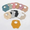 thumbnail image 5 of Absorbent Baby Bandana Bib, 3pcs Drooling Scarf Soft Teething Bib 6-Layer for Newborns to Toddler 0-24 Months, 5 of 9