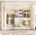 iSunirm Upgraded Closet System with 13 Shelves, 96 Inch Closet
