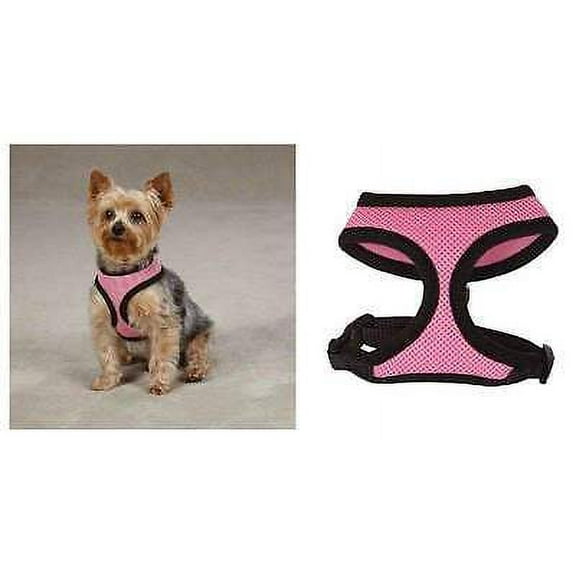 Anti Pull Breathable Mesh NO CHOKE Dog Harness Selections - 10 Colors & 5 Sizes (Pastel Pink Harness,Small)