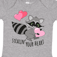 thumbnail image 4 of Inktastic Stealin' Your Heart Cute Raccoon Boys or Girls Baby Bodysuit, 4 of 5