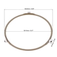 thumbnail image 2 of Unique Bargains Microwave Oven Turntable Support Circle Fittings Glass Plate Roller Bracket Brown, 2 of 5