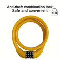 thumbnail image 2 of MesaSe Extra-Long Bicycle Lock - Durable PVC Safety Cable Ring for Youngsters & Young Cyclist Security, 2 of 6