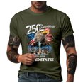 thumbnail image 3 of Leey-World America 250 Mens Shirt 250 Years of Freedom 1776 2026 July 4th 250th Birthday T-Shirt(AG,L), 3 of 8