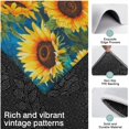 thumbnail image 3 of Blue Sunflower Pattern Kitchen Rugs Sets Of 3,Kitchen Runner Rugs Non Skid Washable,Decorative Kitchen Floor Mats for Kitchen,Sink,Laundry,17"x30"+ 17"x47" + 17"x59", 3 of 6