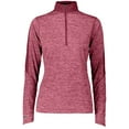 thumbnail image 3 of Holloway Sportswear XS Womens Electrify 1/2 Zip Pullover Cardinal Heather/Cardinal 222742, 3 of 4