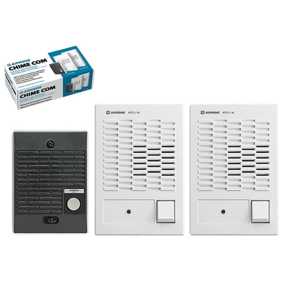 Aiphone C-123LW Dual Master Chime Com Set 1 Door 2 Masters DAK-2S
