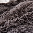 thumbnail image 2 of HAOK 3 PCS Shaggy Duvet Cover Bedding Set - Fluffy Comforter Cover Long Faux Fur Luxury Ultra Soft Cozy (Dark Gray, Twin), 2 of 8