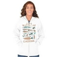 thumbnail image 4 of Fishermen's Life Humor Funny Fishing Unisex Fleece Graphic Zip Up Hoodie Brisco Brands 3X, 4 of 5