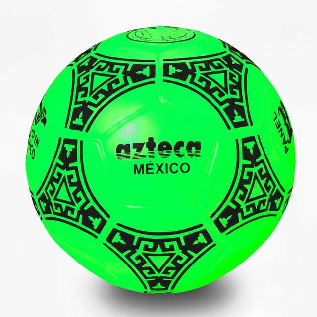 Balón Fútbol Azteca No5 Adulto Panel 32 Reforzado Todo Terreno, Verde