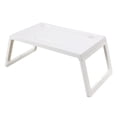 thumbnail image 2 of Soporte de cama ajustable, mesa de bandeja de escritorio de regazo, bandeja de desayuno, escritorio portátil plegable para computadora portátil, mesa Blanco Salvador escritorio para laptop, 2 of 10