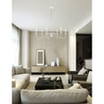 thumbnail image 2 of Living District Rohan 42" 6-Light Transitional Metal Chandelier in White, 2 of 3