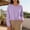 Purple, variant on Womens Casual Long Sleeve Tunic Top Crewneck Drawstring Hem Blouse Stretchy Pullover Purple M-XXXXL,Size 3XL