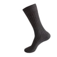 thumbnail image 3 of Men's Plus Size Knee High Socks for Autumn and Winter, Extra Large Long Stockings for Big and Tall Men, Warm Thermal Hosiery, Navy, Size 43, 3 of 8