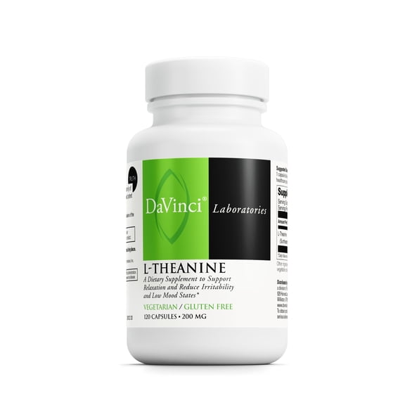 DaVinci Labs L-Theanine - Supports Brain Health & Sleep * - 120 Vegetarian Capsules