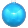 thumbnail image 2 of Vickerman Shiny Shatterproof Christmas Ball Ornament - 2.75" (70mm) - Turquoise Blue, 2 of 6