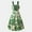 Green, variant on WOYY Girls Bohemian Style Sleeveless Strap Dress Elegant Tiered Long Dress, Sizes 7-12