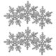 thumbnail image 2 of GOOHOCHY - Juego de 8 posavasos navideños con forma de copo de nieve - Tapetes decorativos para tazas - Decoración de mesa, 2 of 7