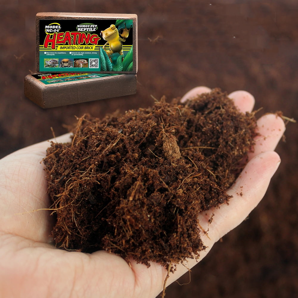 600g Compressed Reptile Coconut Brick Coco Coir Substrate for Reptiles
