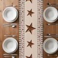 thumbnail image 6 of Farmhouse Table Runner - 48 Inch Long, Kitchen Dining Table Runner Dresser Scarves, Country Star Berry Plaid Lodge Grey Brown Farmhouse Decor for Coffee Tables Wedding Party Banquet, 6 of 8