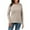 Khaki-B, variant on TIANZEN Women Casual Solid Color Bottoming Shirt Slim High Collar Knitted Long Sleeved Top Silk Thermal Top Women Women Thermal Underwear Top Long Sleeve
