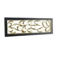 thumbnail image 5 of DecMode Gold Metal Scallop Ribbon Abstract Wall Decor with Black Frame, 5 of 7