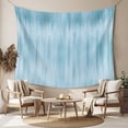 thumbnail image 2 of Teal Blue Large Tapestry for Bedroom Wall Hanging Tapestry, Modern Abstract Art Ombre Striped Ceiling Backdrop Tapestries Poster Blanket Wall Decor for Teens Room Living Room Dorm 85" x 90", 2 of 8