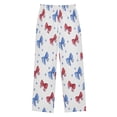 thumbnail image 2 of Kids' Pajama Pants Soft Relaxed Fit Sleep Pants Lounge Pants with Pockets Hand-drawn Bows Small, 2 of 9