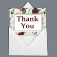 thumbnail image 1 of Darling Souvenir White Floral Thank You Card Bridal Shower Graduation Blank Folding Greeting Card Thank You Notes With Envelope - 100 Pcs, 1 of 4