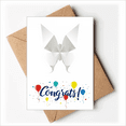 thumbnail image 1 of Cartes de Mariage Motif Origa Blanc Félicitations Enveloppes de Voeux, 1 of 3