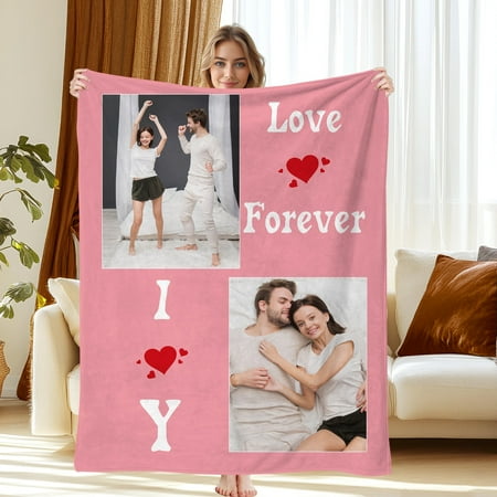 JML Custom Soft Flannel Blanket – Personalized Photo & Text Throw Blankets & Throws 50 x60 for Kids Pets & Adults JML Custom Soft Flannel Blanket – Personalized Photo & Text Throw Blankets & Throws 50 x60 for Kids Pets & Adults