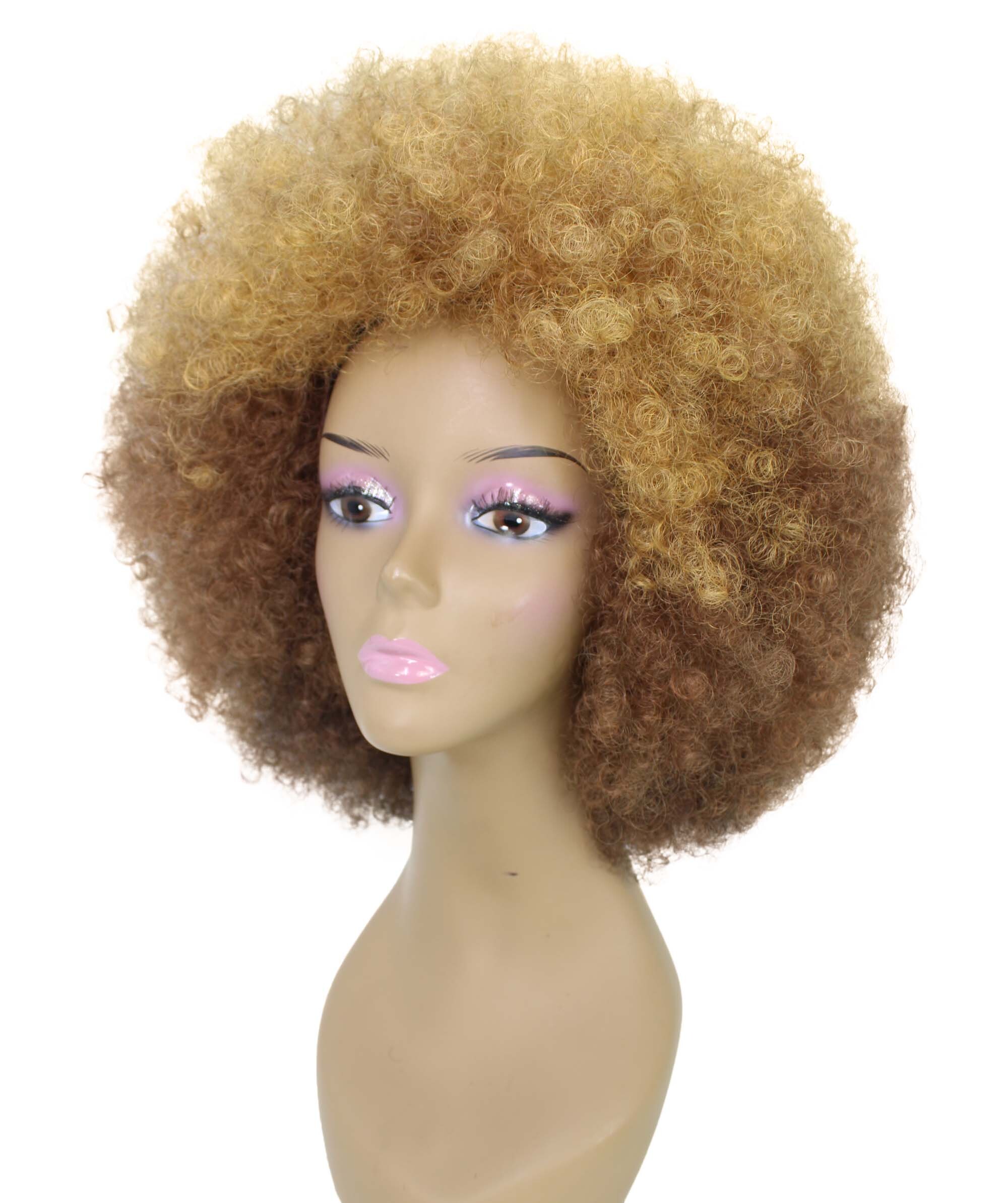 LUXLUXE Taylor Curly 14 in Long Full Wig Full Cap Wig, Heat Resistant Fibers,