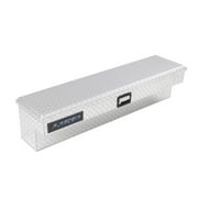 Lund Inc 9748 48 Inch Aluminum Side Mount Truck Bed Tool Box Organizer, Silver