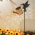 thumbnail image 1 of CREATITOY 1 Pc Solar Iron Watering Can Light with Hummingbird Hook - Outdoor Garden Decor, 1 of 6