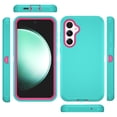 thumbnail image 2 of Ebizware for Samsung Galaxy S23 FE 5G Phone Case, Heavy Duty Shockproof Case [Military Grade Drop Tested] Dual Layer Full Body Protective Cover for Galaxy S23 FE 5G - Green/Hot Pink, 2 of 7