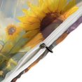 thumbnail image 4 of Lindo juego de funda de edredón con diseño de gato y girasoles bajo la lluvia, tamaño king y queen, suave, 3 piezas, 1 funda de edredón y 2 fundas de almohada con cierre de cremallera, 86 x 70, 4 of 8