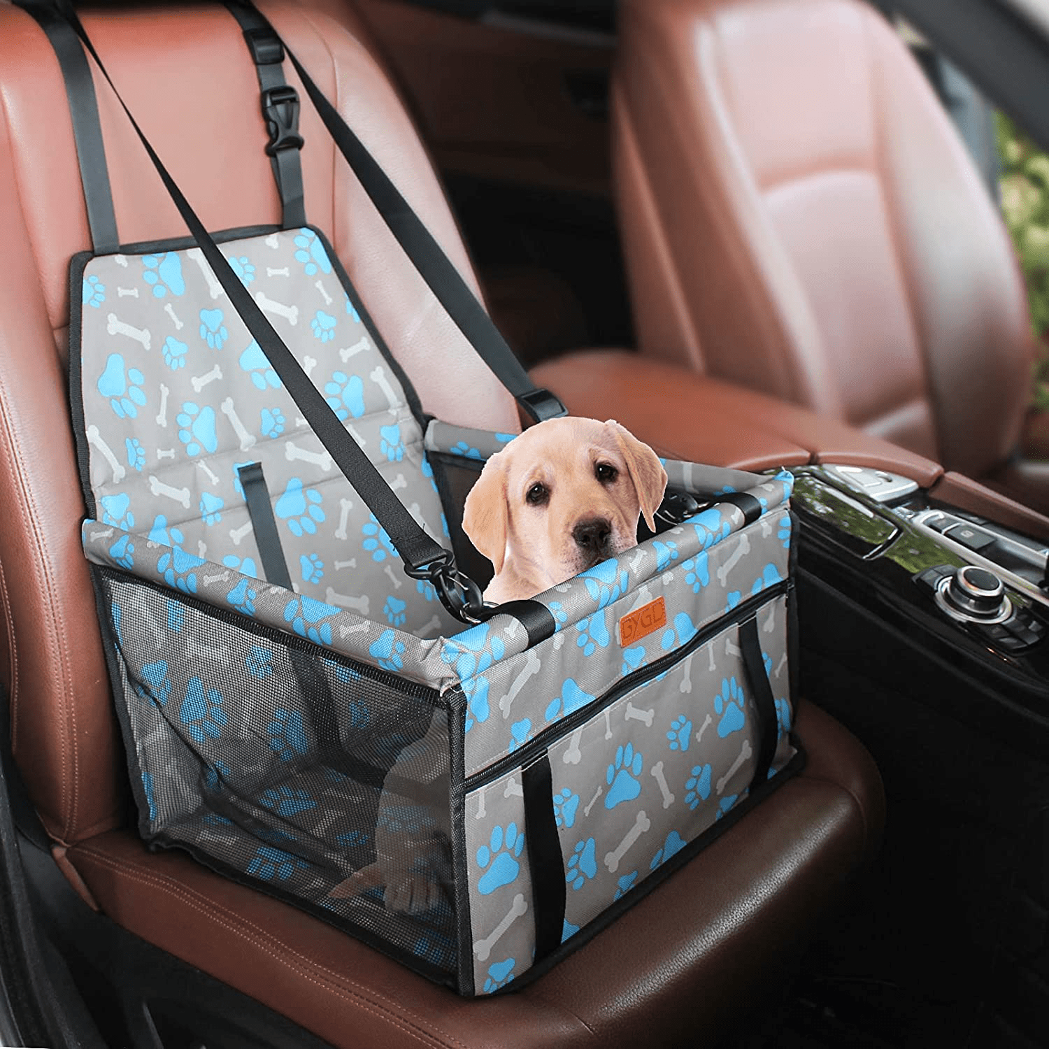 Portable Dog Car Seat Belt Booster Travel Carrier Folding Bag For Pet Cat Puppy 